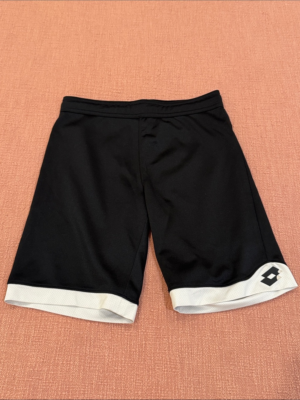 Lotto Black Athletic Shorts youth medium - approx teen 12 years IMO